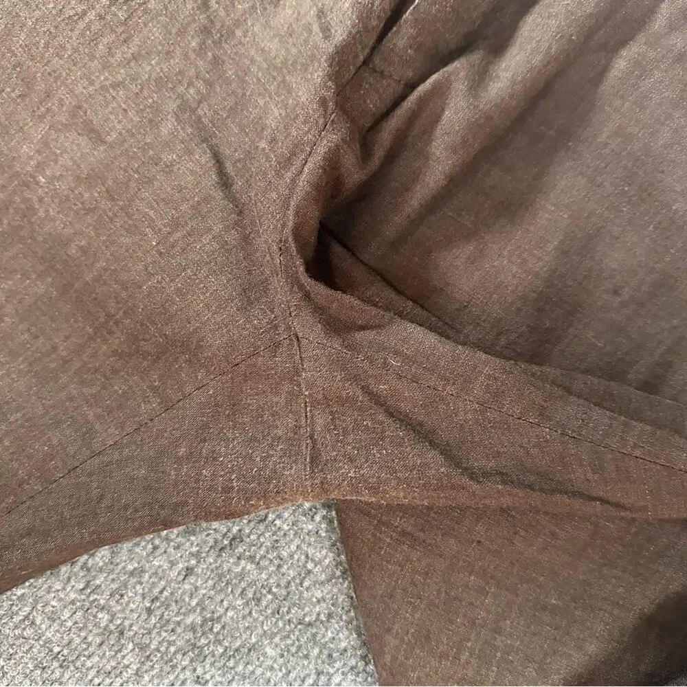 Vintage Y2K Women’s Banana Republic Martin Pant Linen Blend Loose Fit Trouser 14